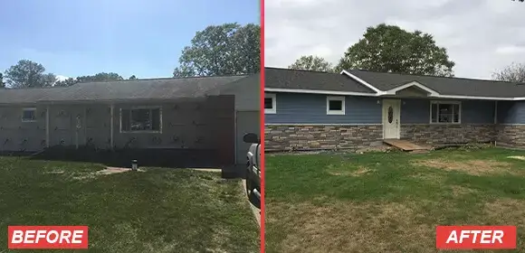 A&M Roofing Before And After