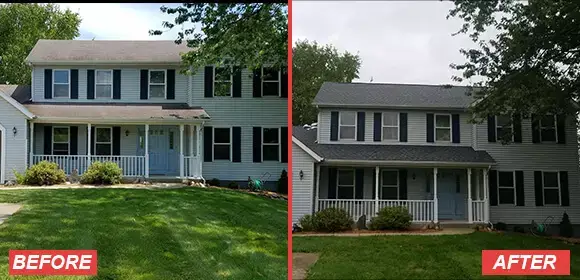 A&M Roofing Before And After