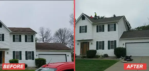A&M Roofing Before And After