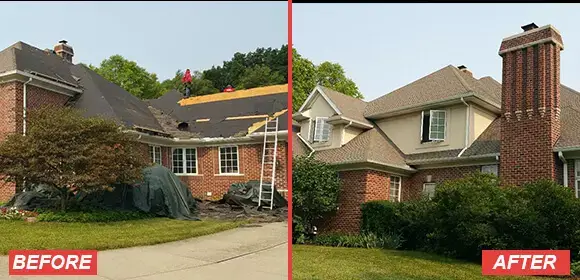 A&M Roofing Before And After