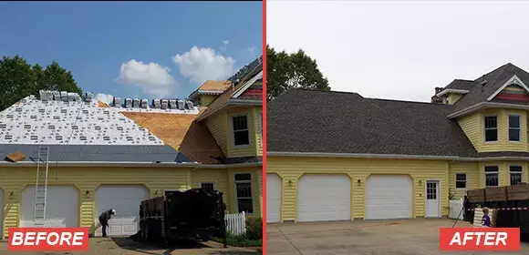 A&M Roofing Before And After